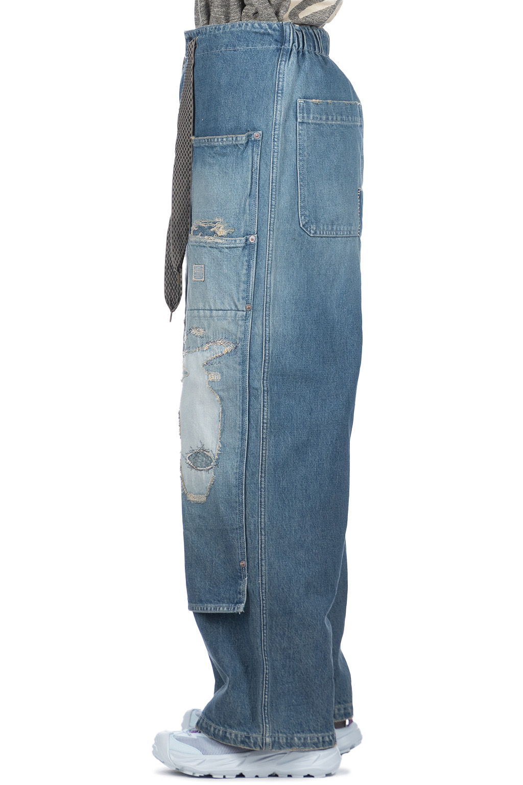 Kapital - 14oz Denim W-Knee EASY Baggy Pants - DIXIE LUMBER Remake