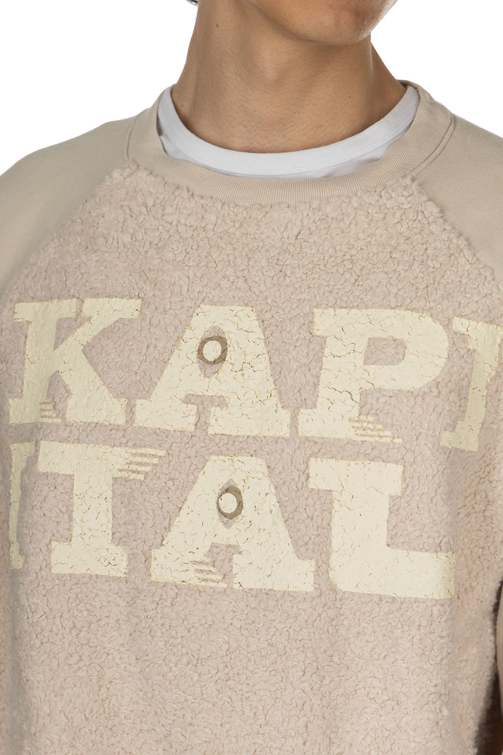 Kapital - 30/-Fleece x Fur GRIZZLY SWT (SPEAKEASY KAPITAL) - Natural