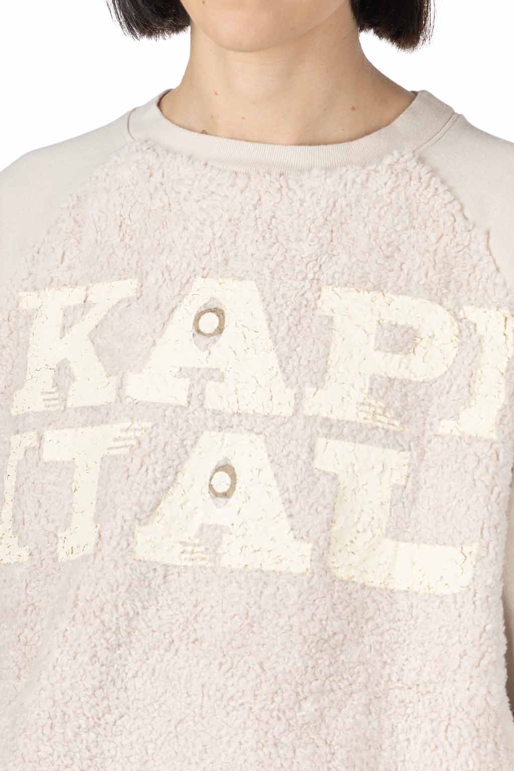 Kapital - 30/-Fleece x Fur GRIZZLY SWT (SPEAKEASY KAPITAL) - Natural