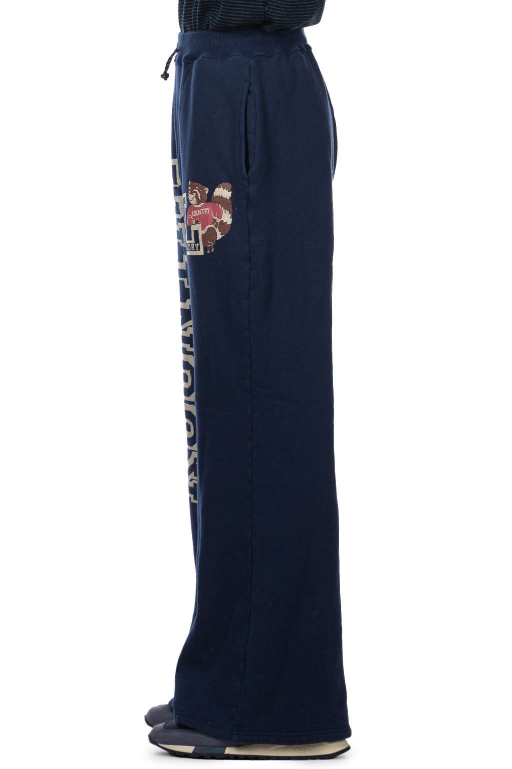 Kapital - 30/-Napped Lining Flare SWT Pants (KOUNTRY) - Navy