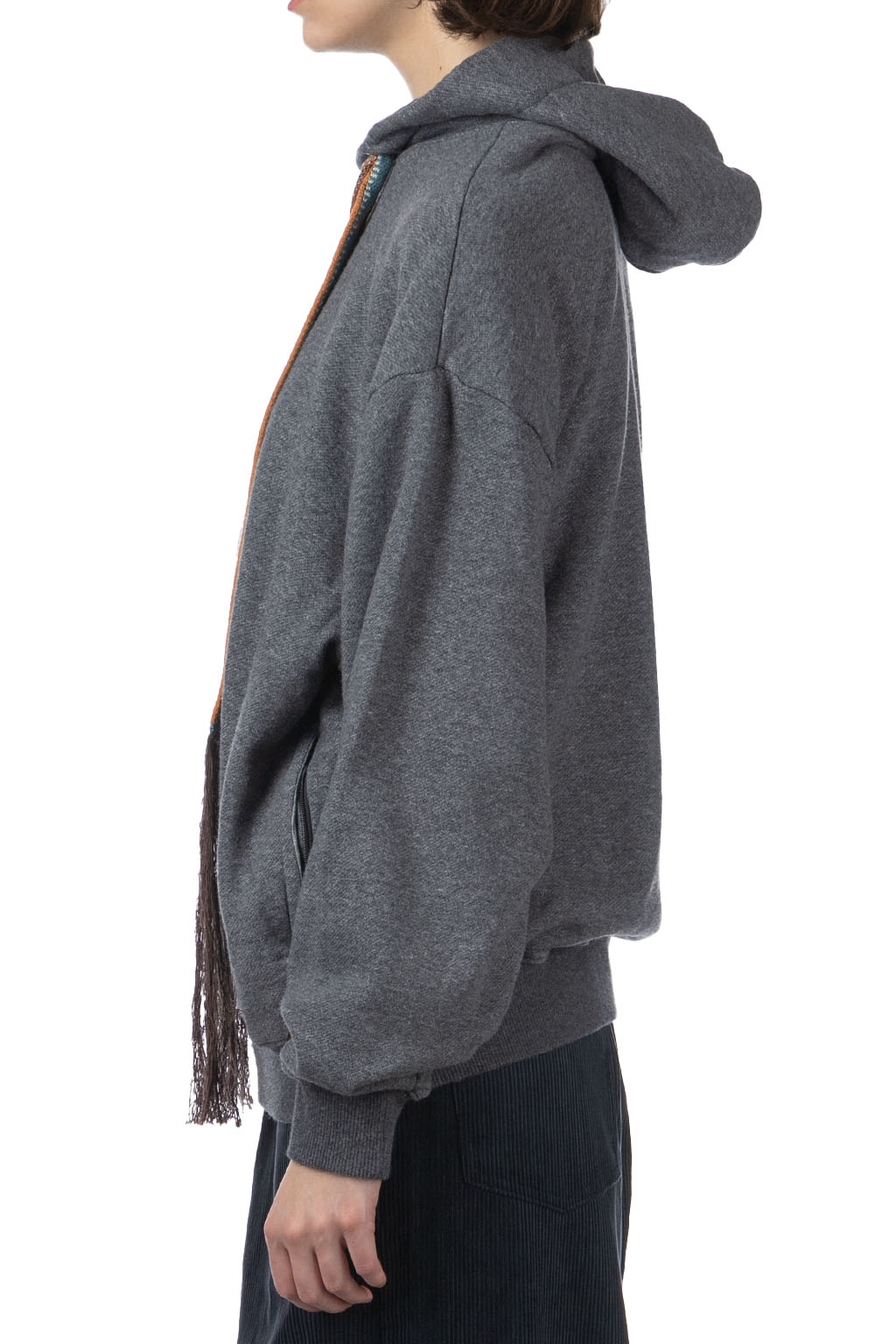 Kapital 30/-SWT Knit MALDIVES BIG Parka - Charcoal