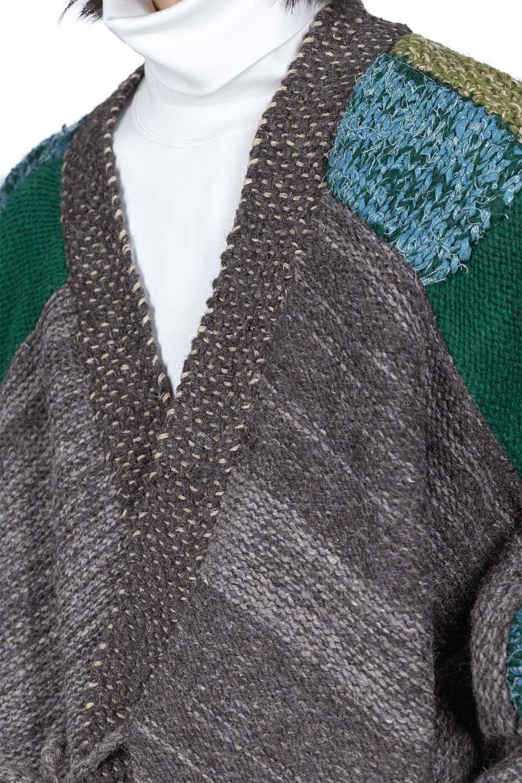 Kapital 3G Wool Hand Knit TUGIHAGI KESA Cardigan