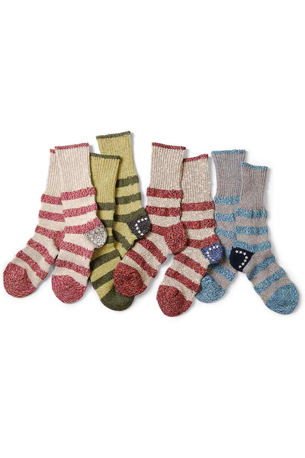 Kapital - 56 Yarns Flag Stripe Socks - 4 Colors