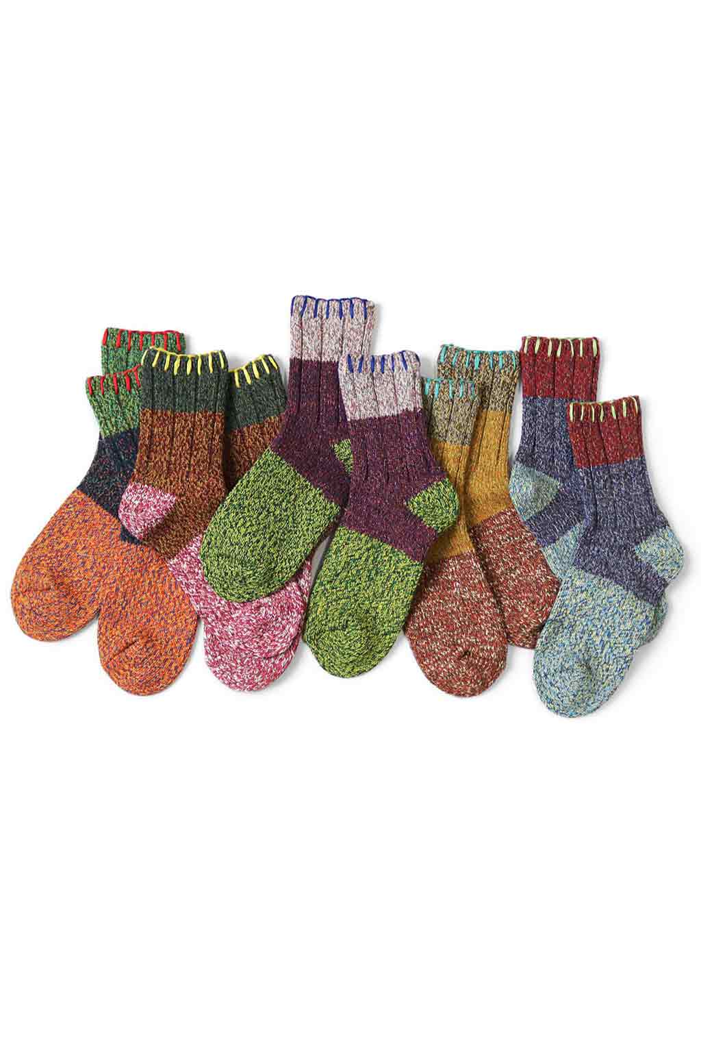 Kapital - 56Yarns Wool Grandrelle GOGH HOBO Stitch Socks - 5 Colors