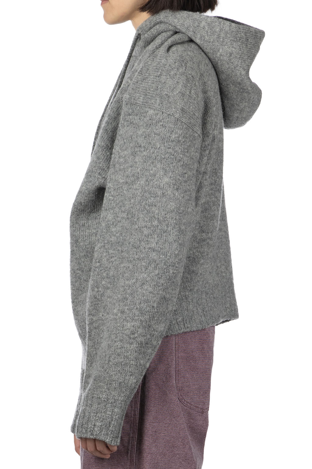 Kapital - 5G Wool Hood Sweater (SPEAKEASY Embroidery) - Grey