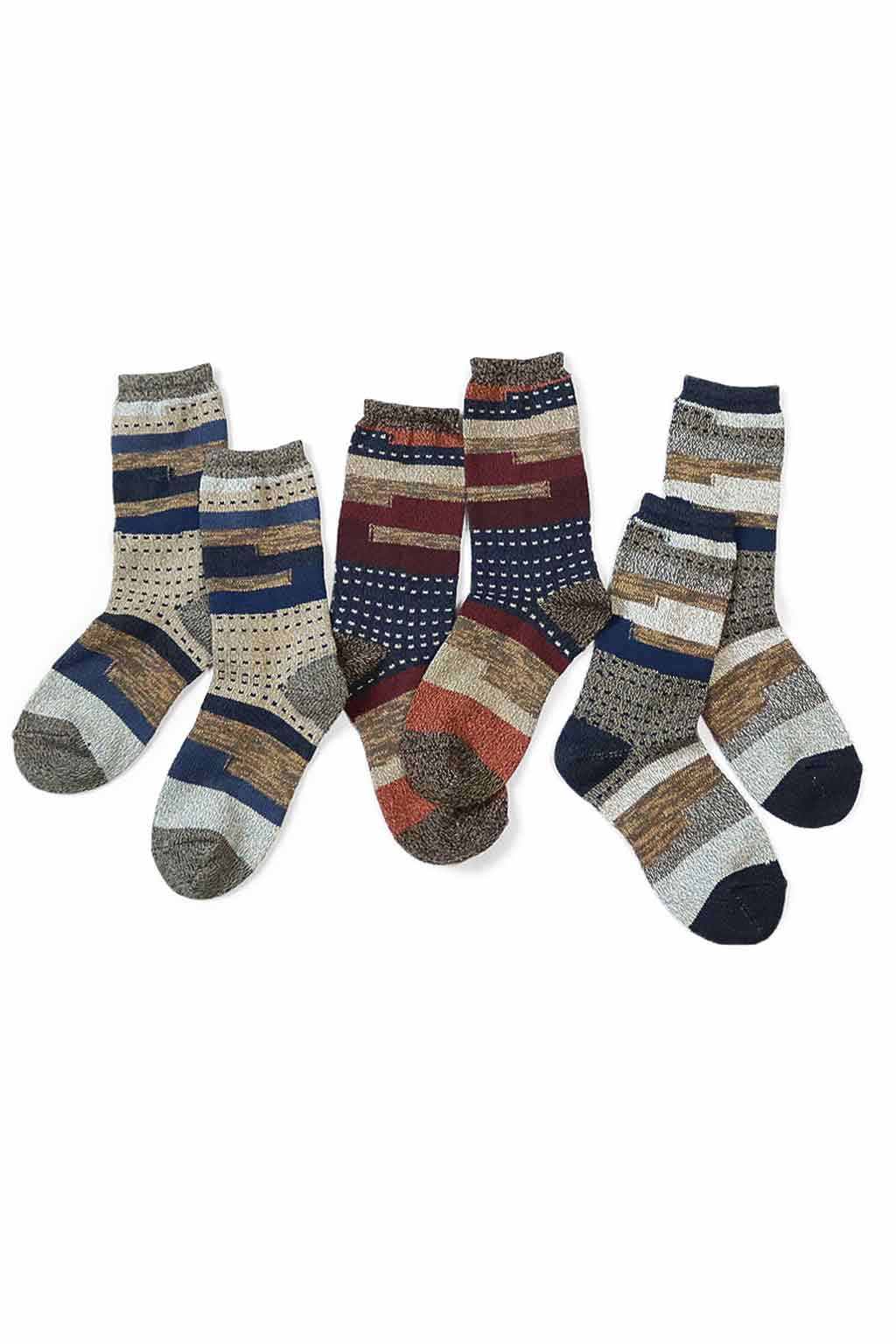 Kapital - 84 Yarns Patchwork KOMON KOGIN Socks - 3 Colors