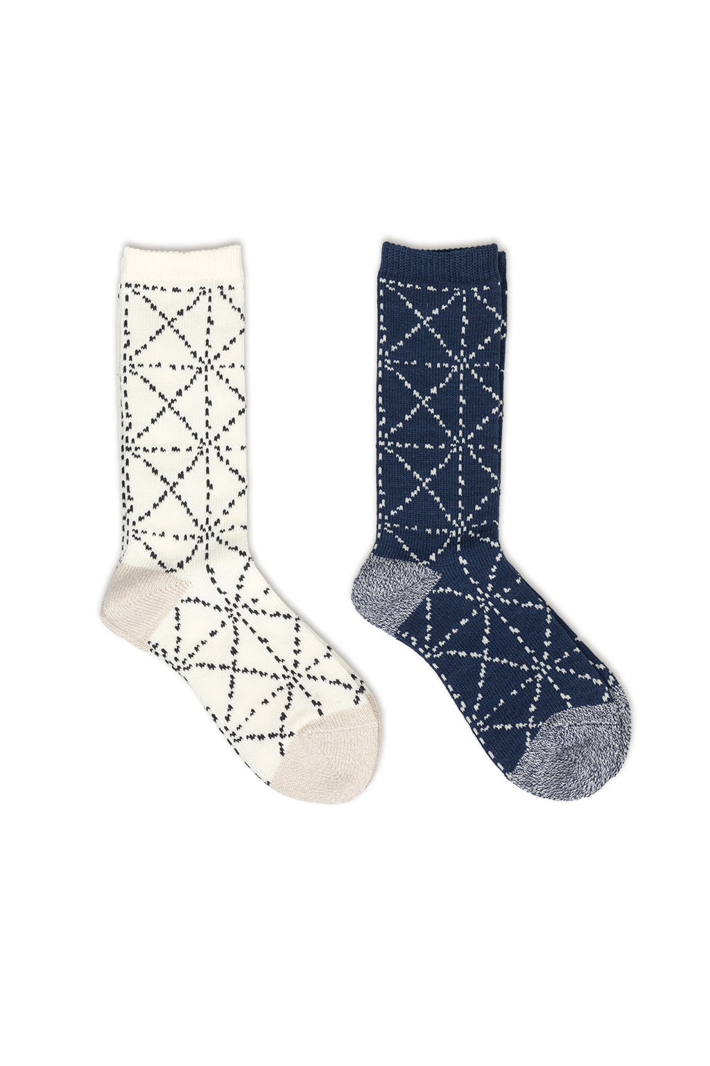 Kapital - 84 Yarns SASHIKO Socks in 2 Color Choices