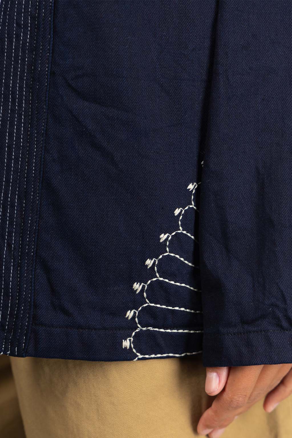 Kapital 8oz IDG×IDG Denim KAKASHI Shirt (FUROSHIKI) - Indigo