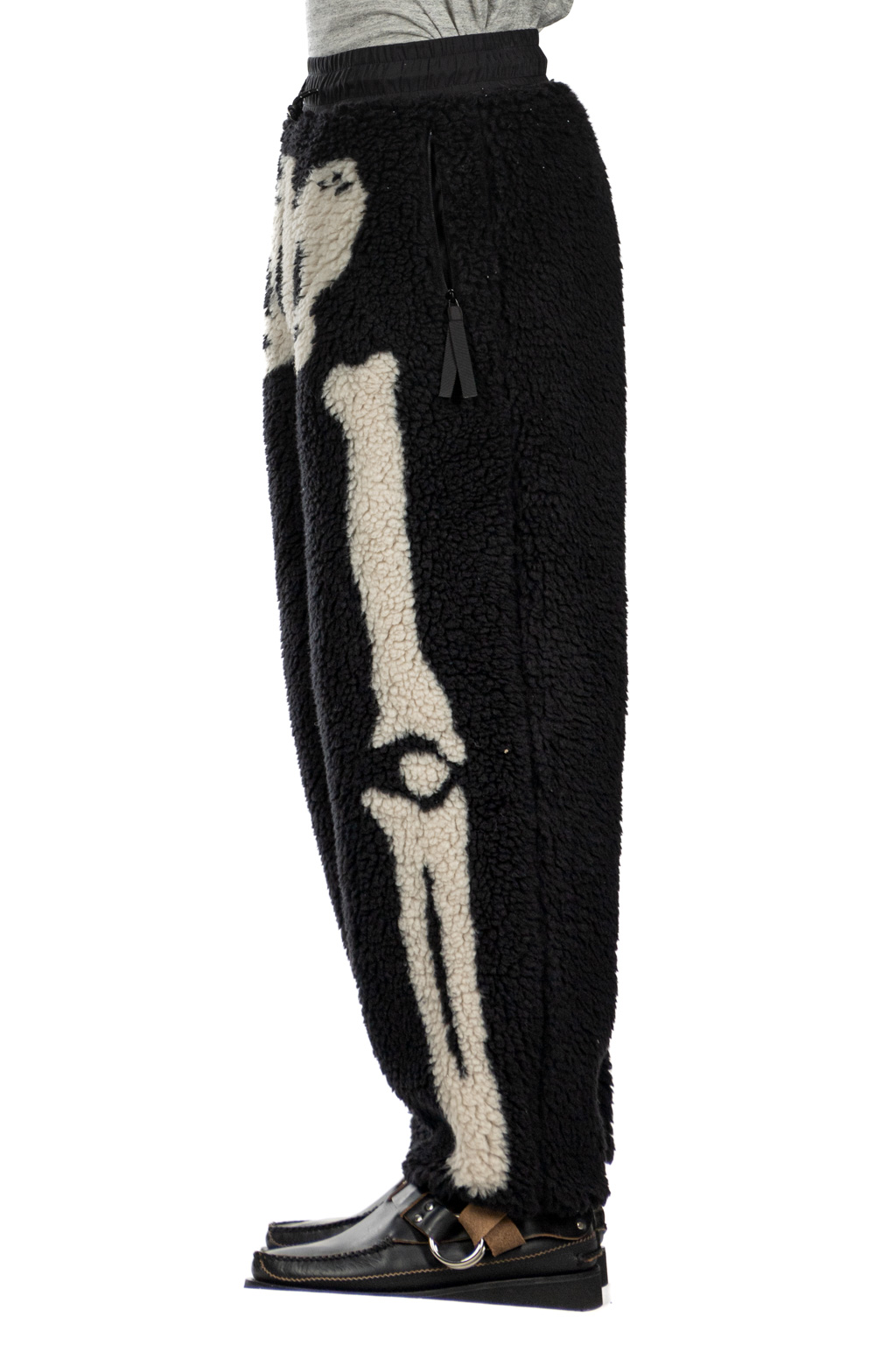 Kapital - BONE Boa Fleece Easy Pants - Black