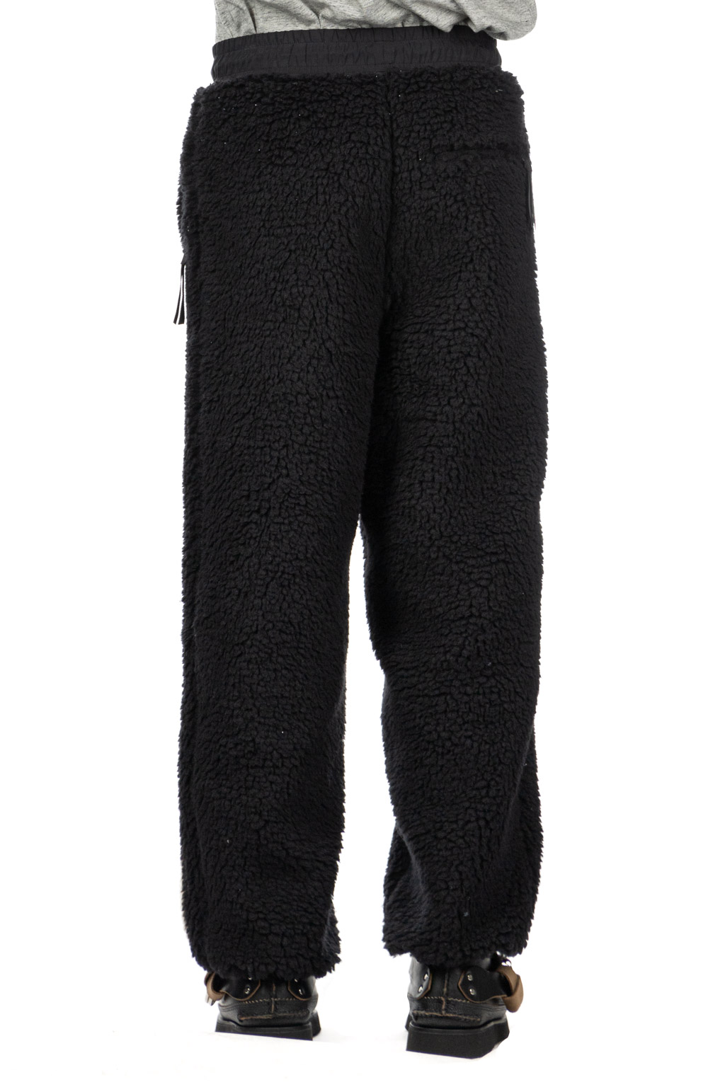 Kapital - BONE Boa Fleece Easy Pants - Black