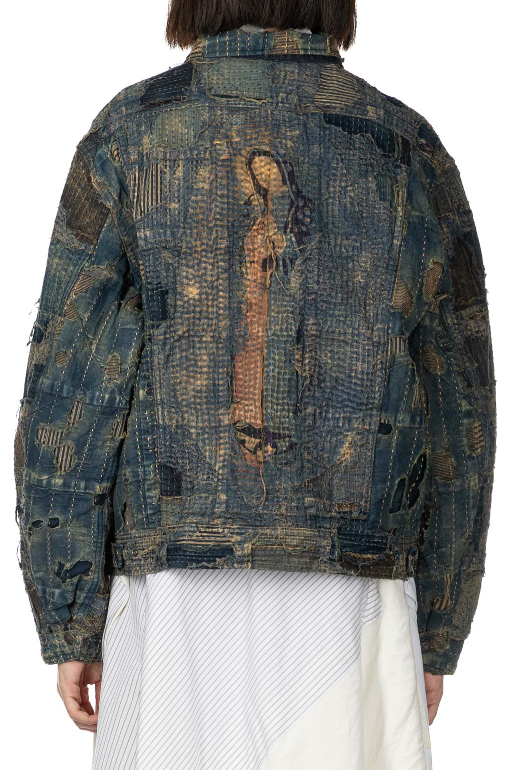 Kapital - BORO Zip Up Blouson (VIRGIN MARY) - Indigo