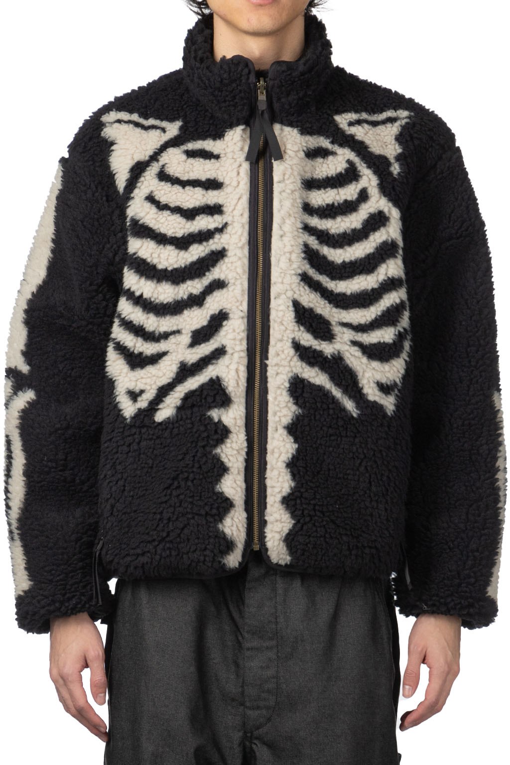 Kapital - Bone Boa Fleece Reversible Blouson