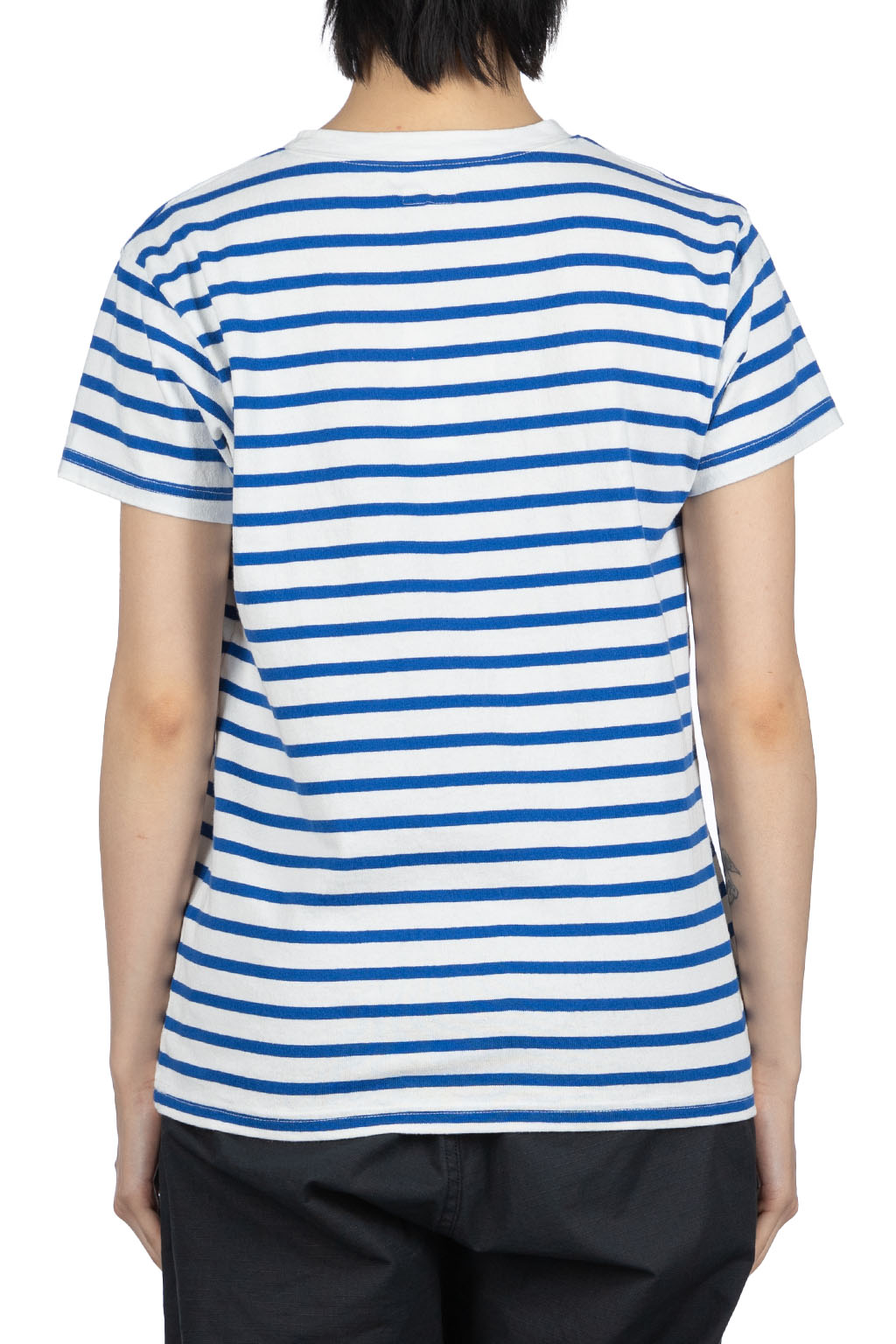 Kapital Border Jersey Crew T (CATPITAL) - Blue