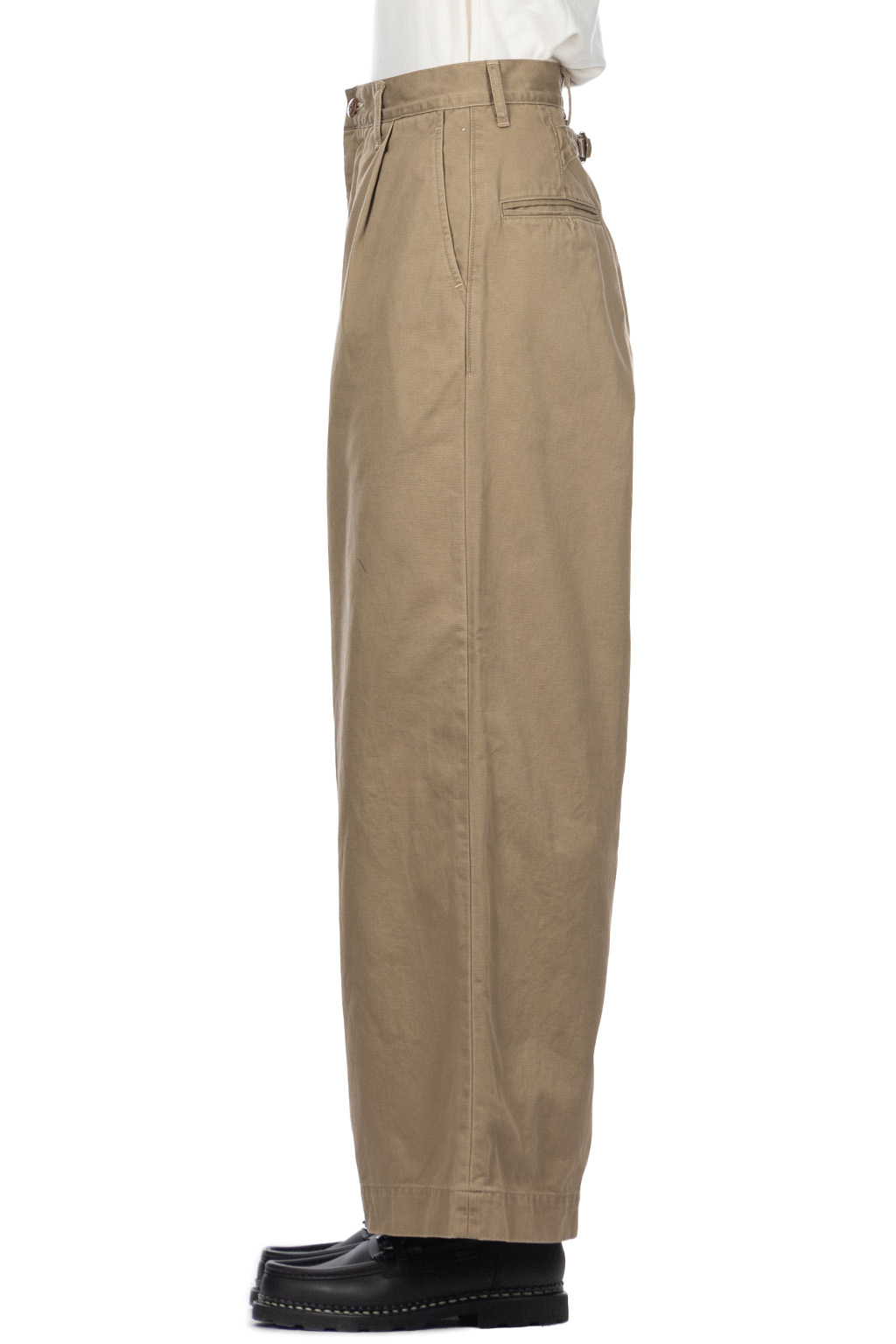 Kapital - Chino High Waisted NIME Pants-Beige