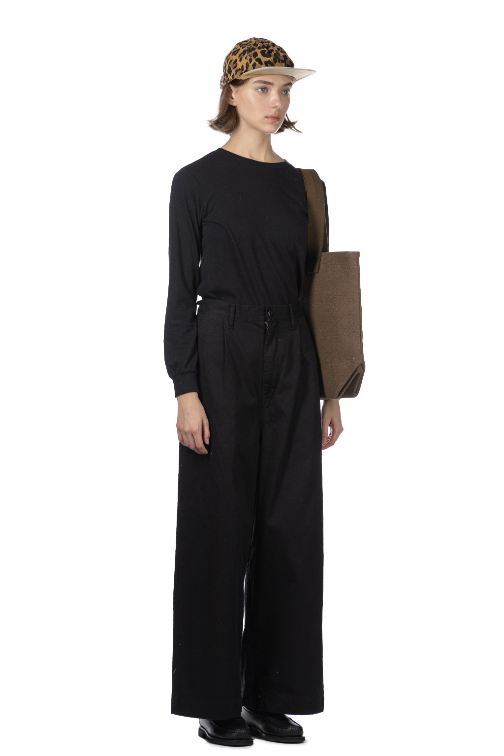 Kapital - Chino High Waisted NIME Pants-Black