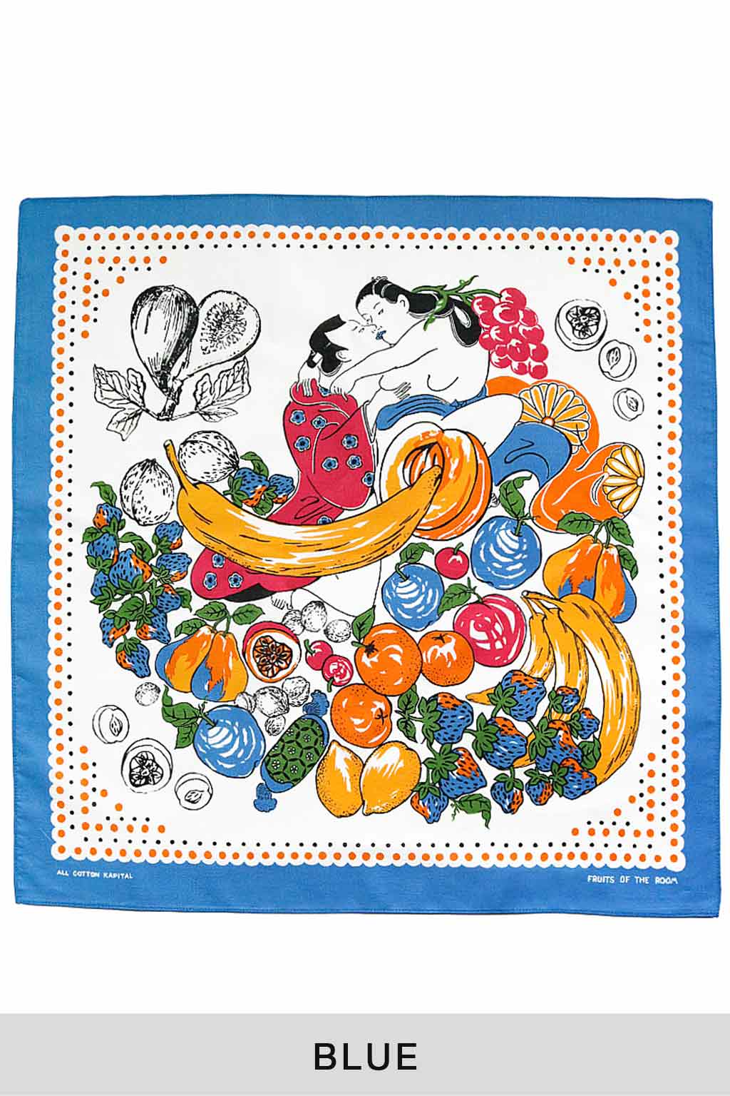 Kapital - Color Bandana (Fruit SHUNGA) - Blue