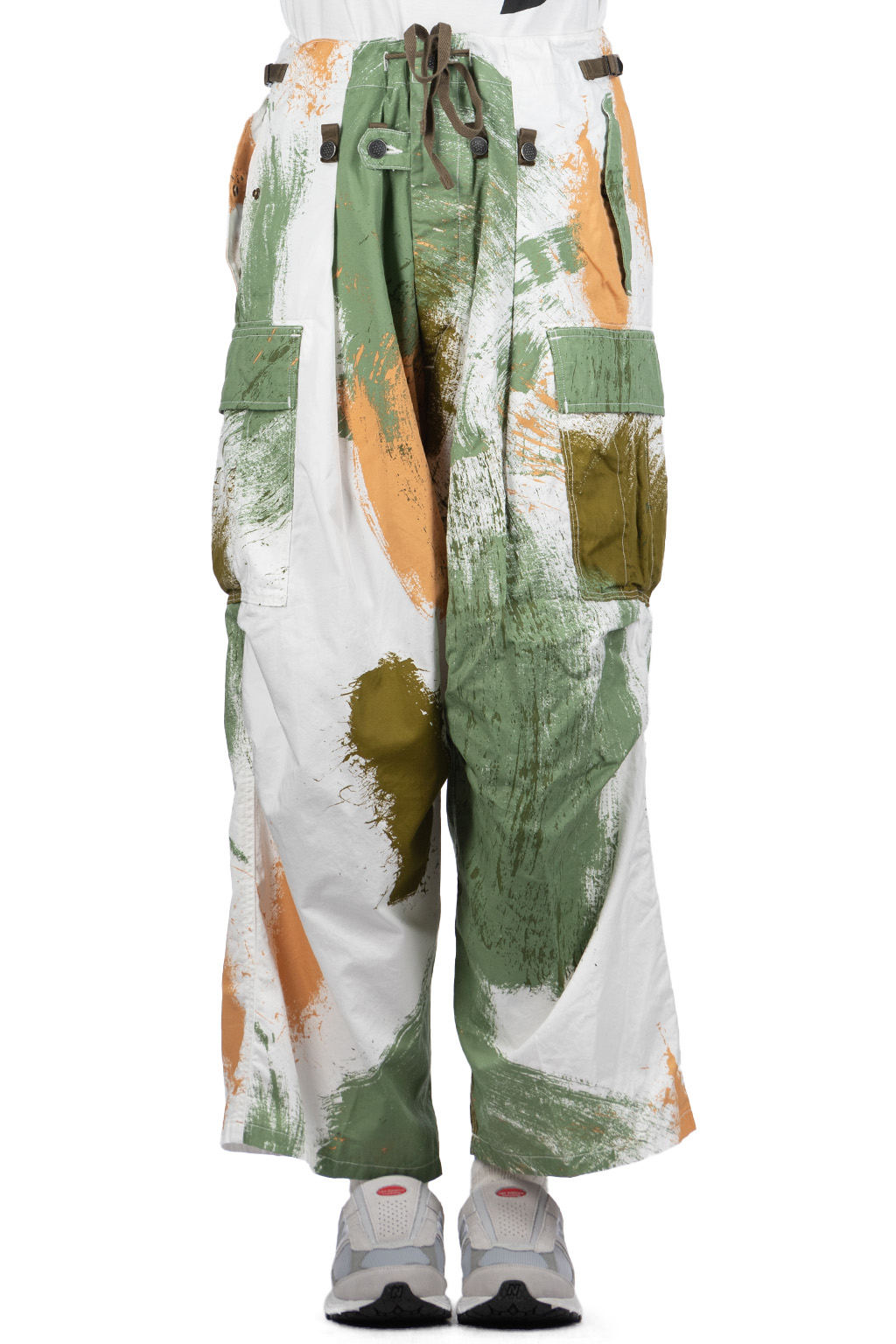 Kapital - Combed Burberry BRUSH-CAMO JUMBO Cargo Pants - White