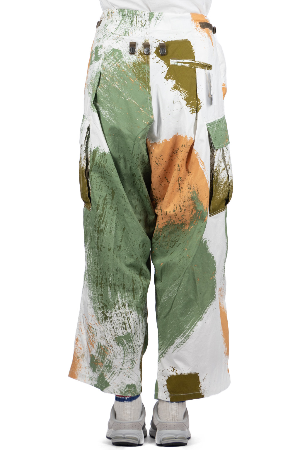 Kapital - Combed Burberry BRUSH-CAMO JUMBO Cargo Pants - White