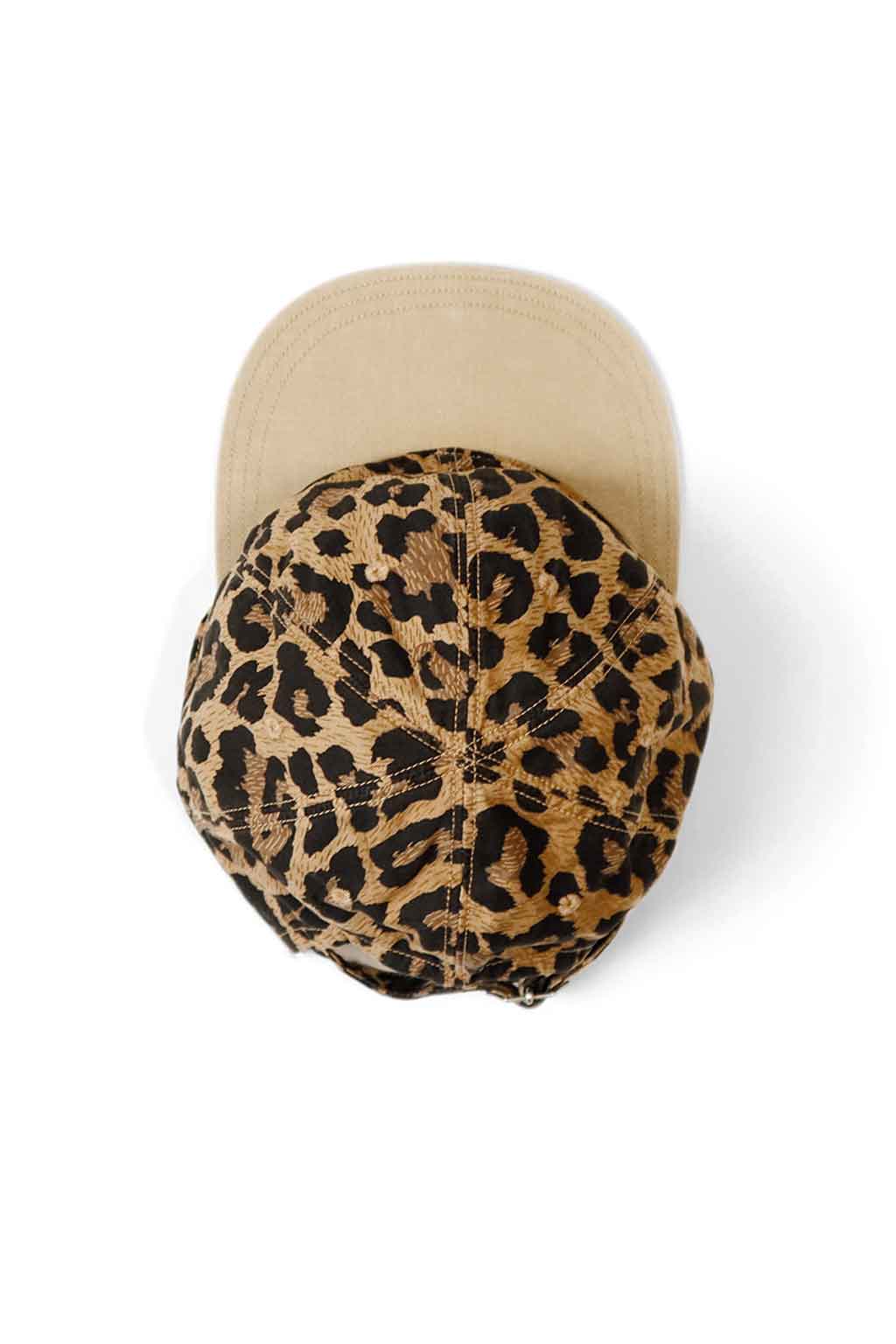 Kapital - Cotton Herringbone Leopard Baseball Cap - Brown