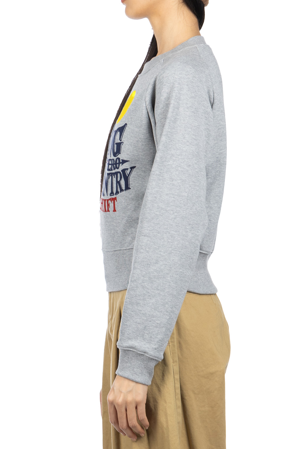 Kapital - Crew Sweat Dinky Type (Night Shift PROFILE RAINBOWY) - Grey