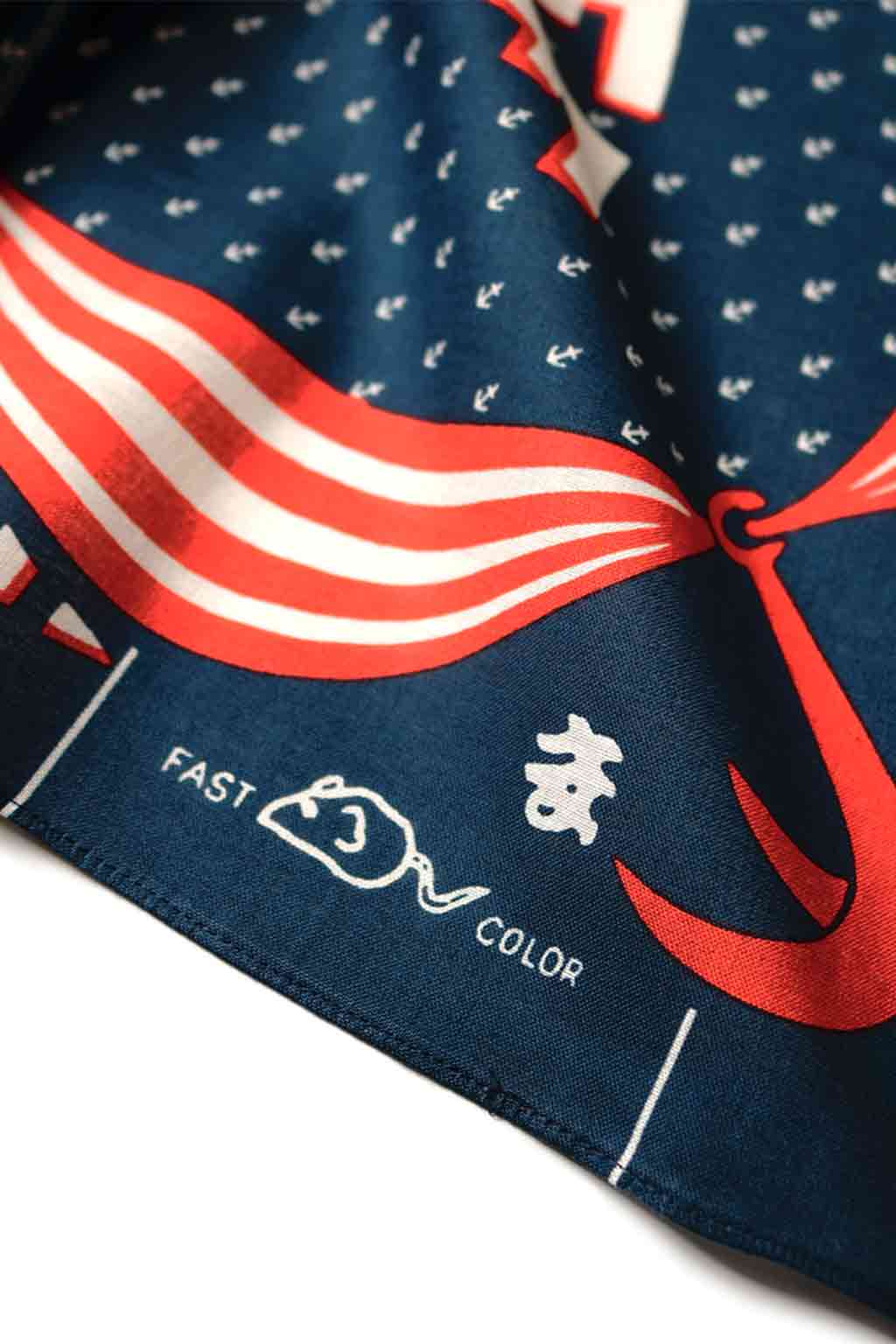 Kapital Fastcolor Bandana (IKARIMAKURI) - Navy