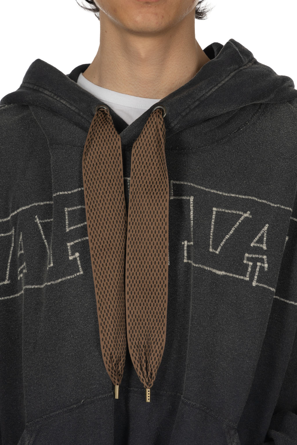 Kapital - Fleece Knit DEVIL Hoodie (KAPITAL Embroidery) - Black