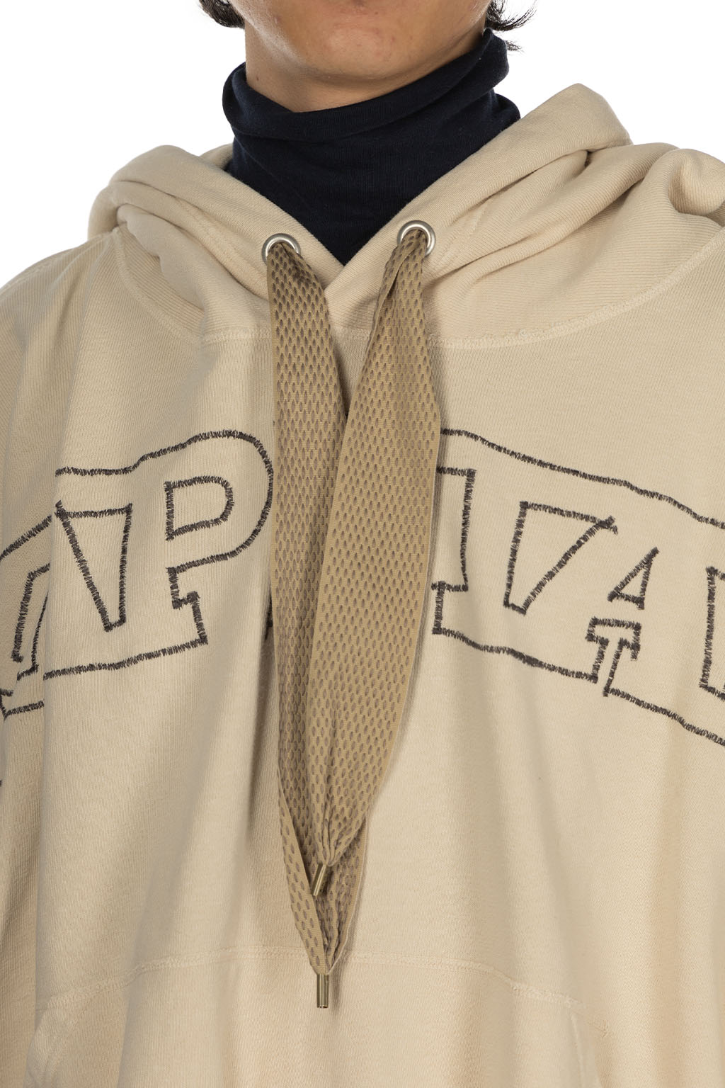 Kapital - Fleece Knit DEVIL Hoodie (KAPITAL Embroidery) - Natural