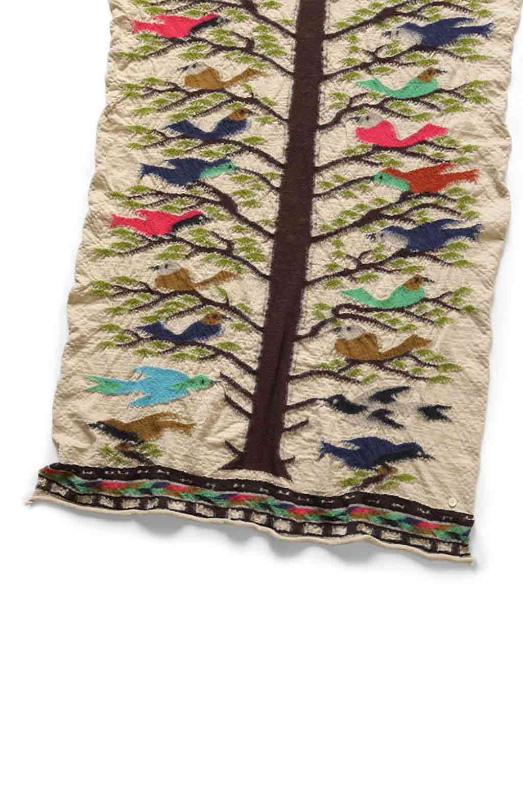 Kapital Fulling Wool Scarf BIRD TREE - 2 Colors