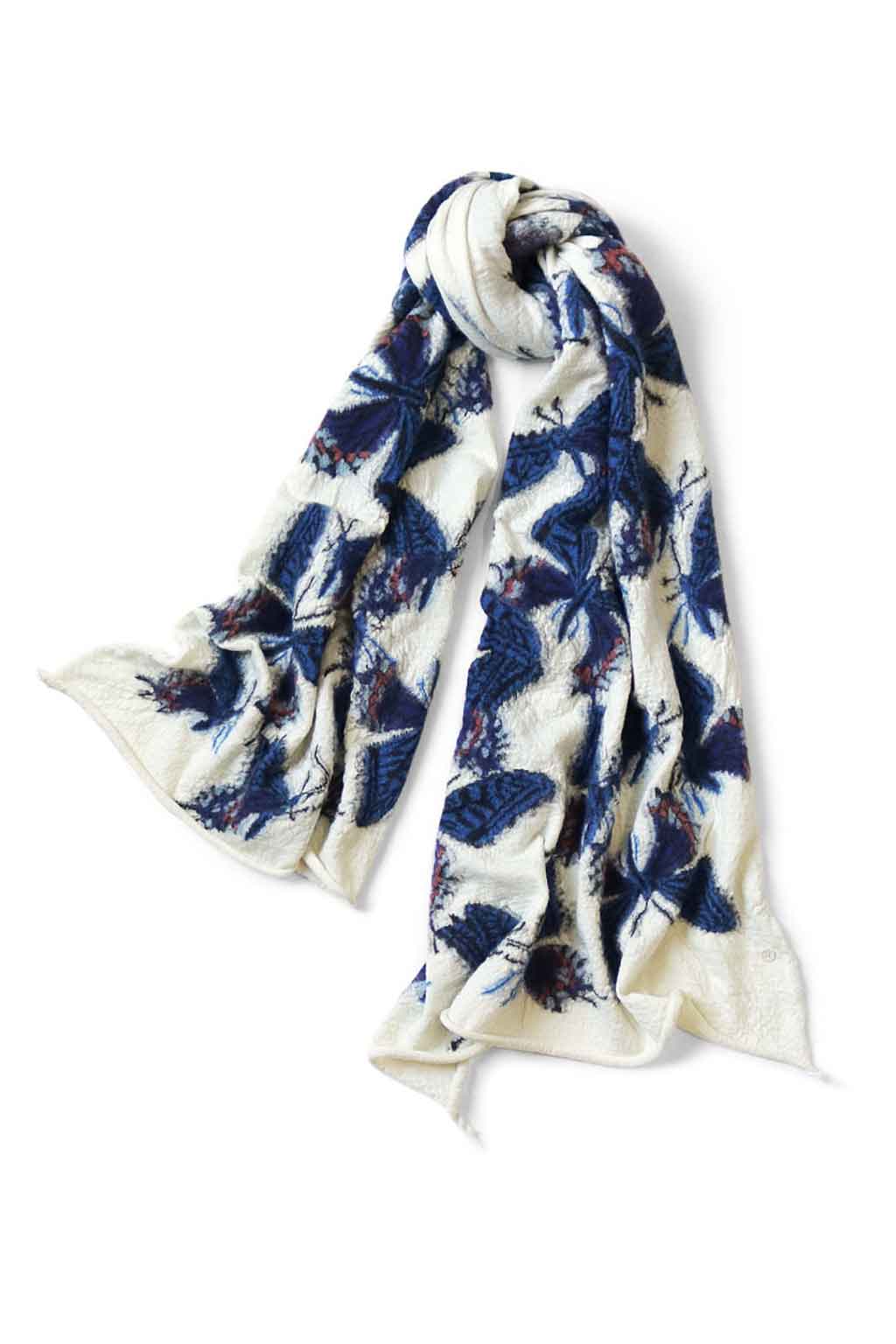 Kapital - Fulling Wool Scarf BUTTERFLY - 3 Colors