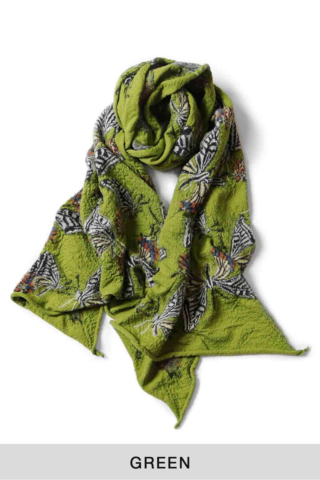 Kapital - Fulling Wool Scarf BUTTERFLY - 3 Colors