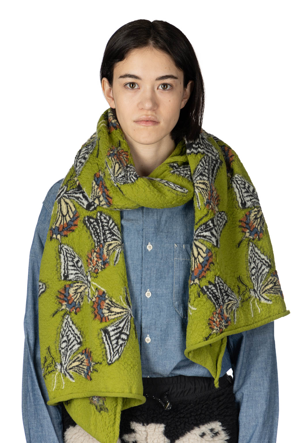 Kapital - Fulling Wool Scarf BUTTERFLY - 3 Colors