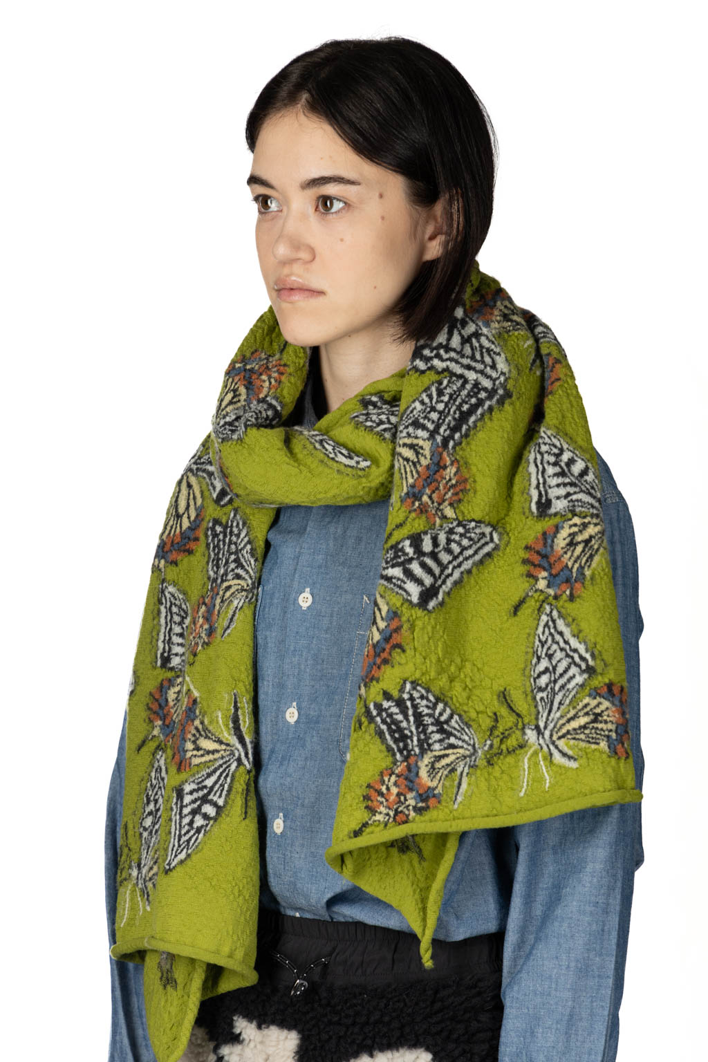 Kapital - Fulling Wool Scarf BUTTERFLY - 3 Colors