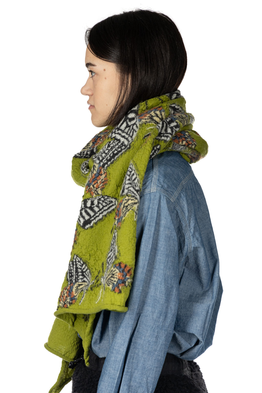 Kapital - Fulling Wool Scarf BUTTERFLY - 3 Colors