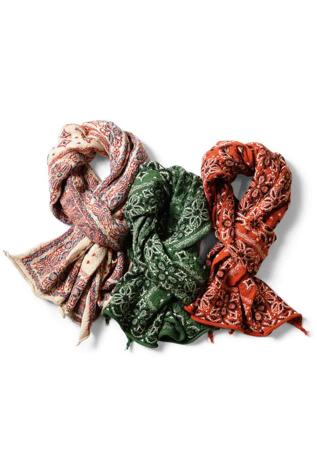 Kapital - Fulling Wool Scarf Colorful BIG-MAMA Bandana - 6 Colors