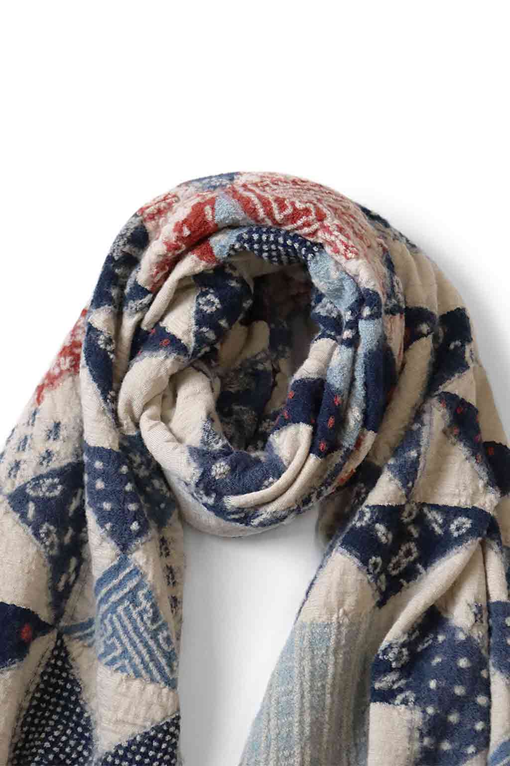 Kapital - Fulling Wool Scarf IDG-RAG - 2 Colors