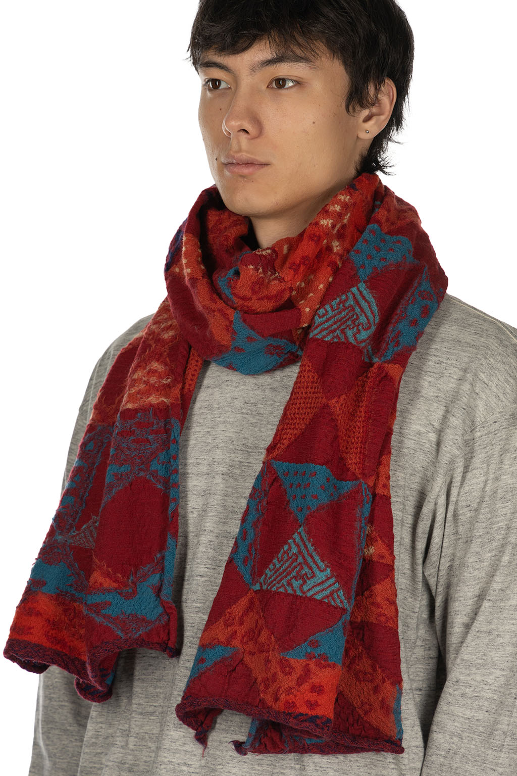 Kapital - Fulling Wool Scarf IDG-RAG - 2 Colors