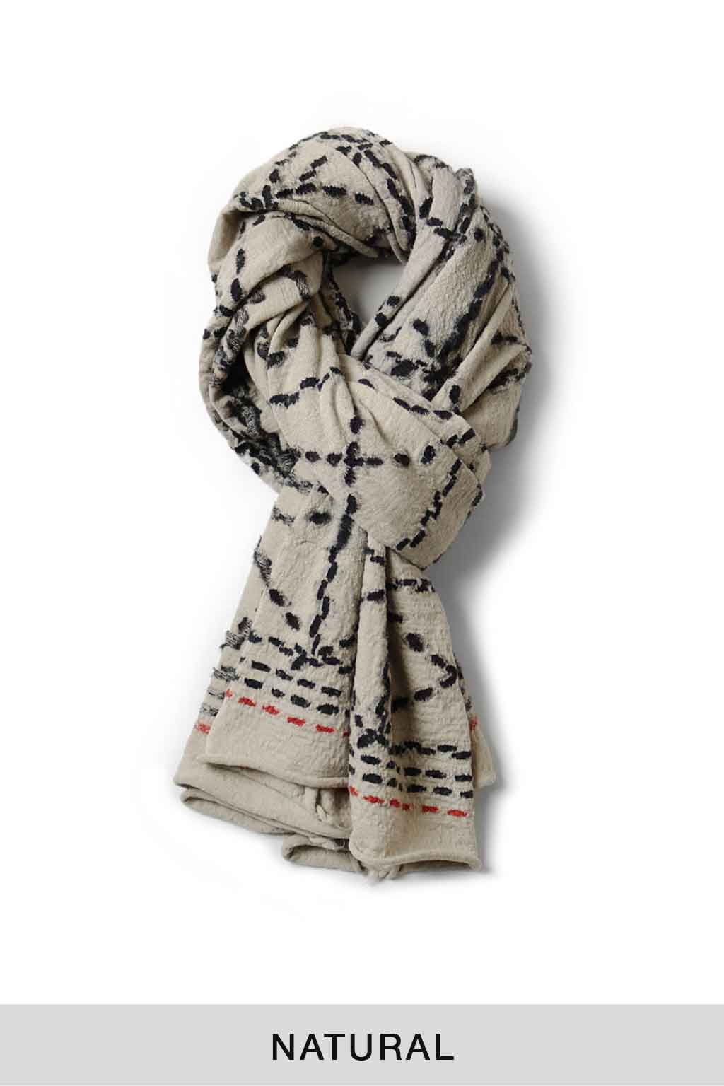 Kapital - Fulling Wool Scarf SASHIKO - 3 Colors