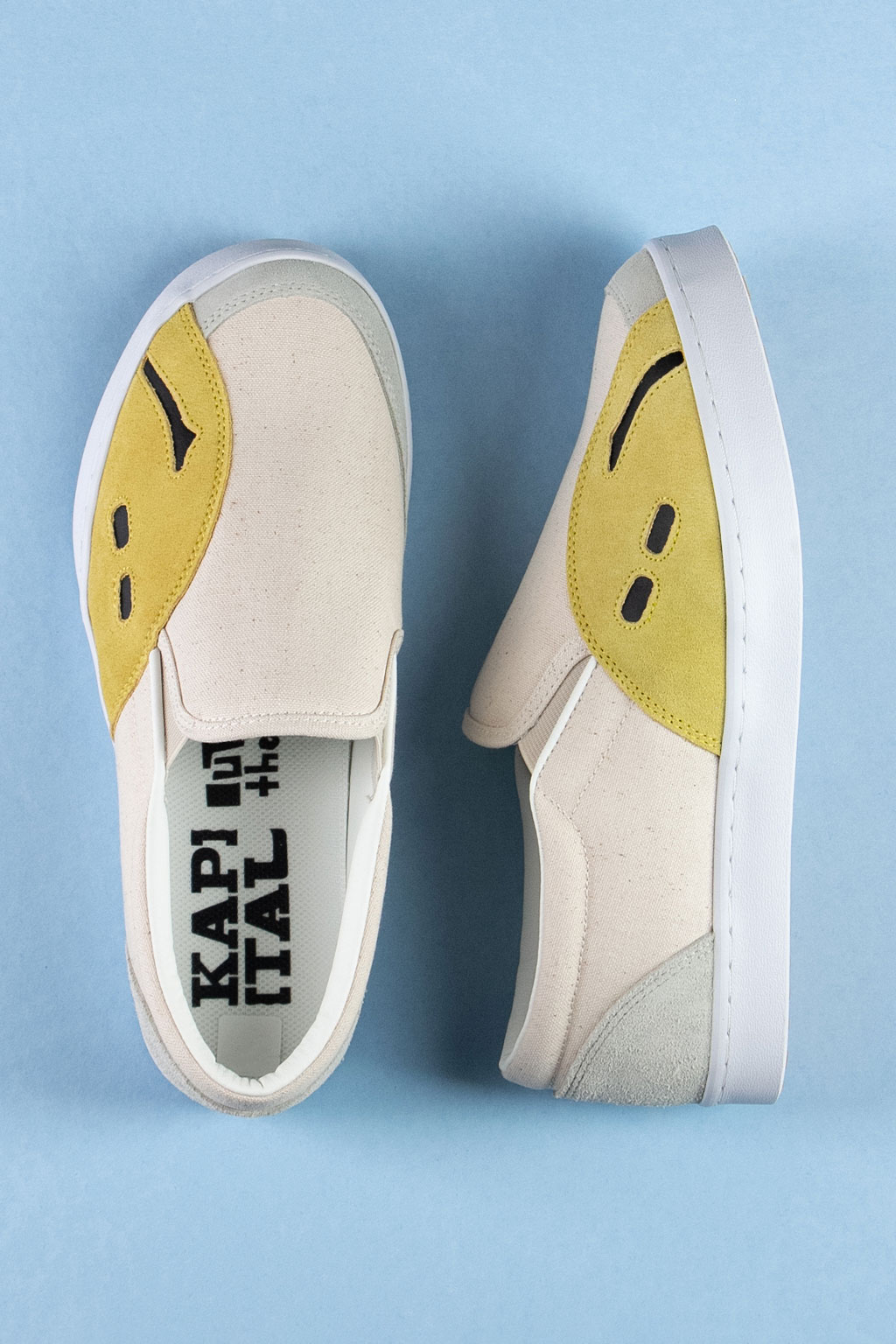 Kapital Rain Smile Slip On - Natural