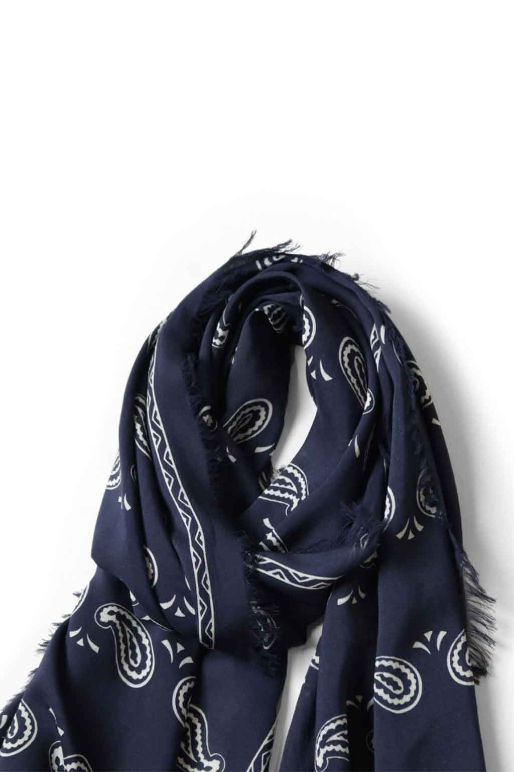 Kapital - Rayon Fringe Stole (PECOS Paisley) - 2 Colors