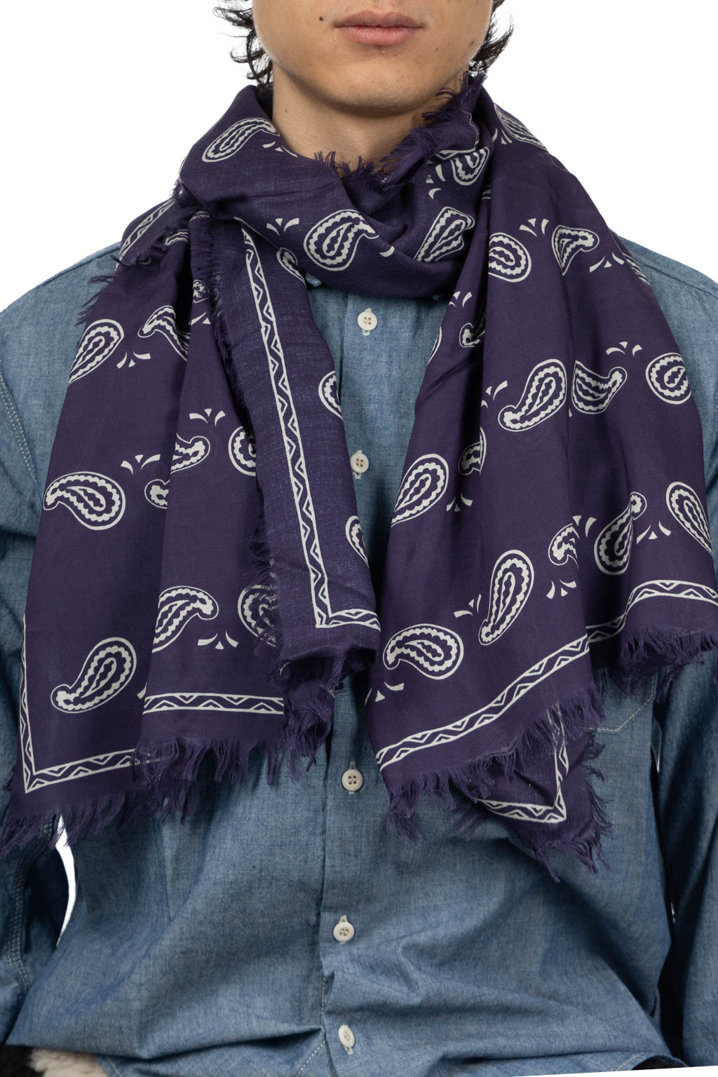 Kapital - Rayon Fringe Stole (PECOS Paisley) - 2 Colors