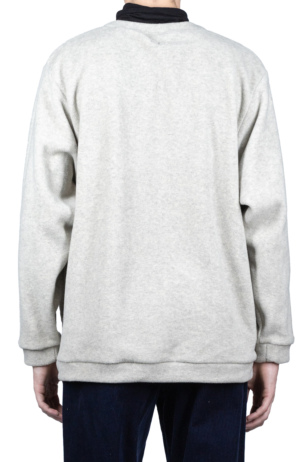 Kapital Reverse Fleece BIG Crew Sweater - Natural