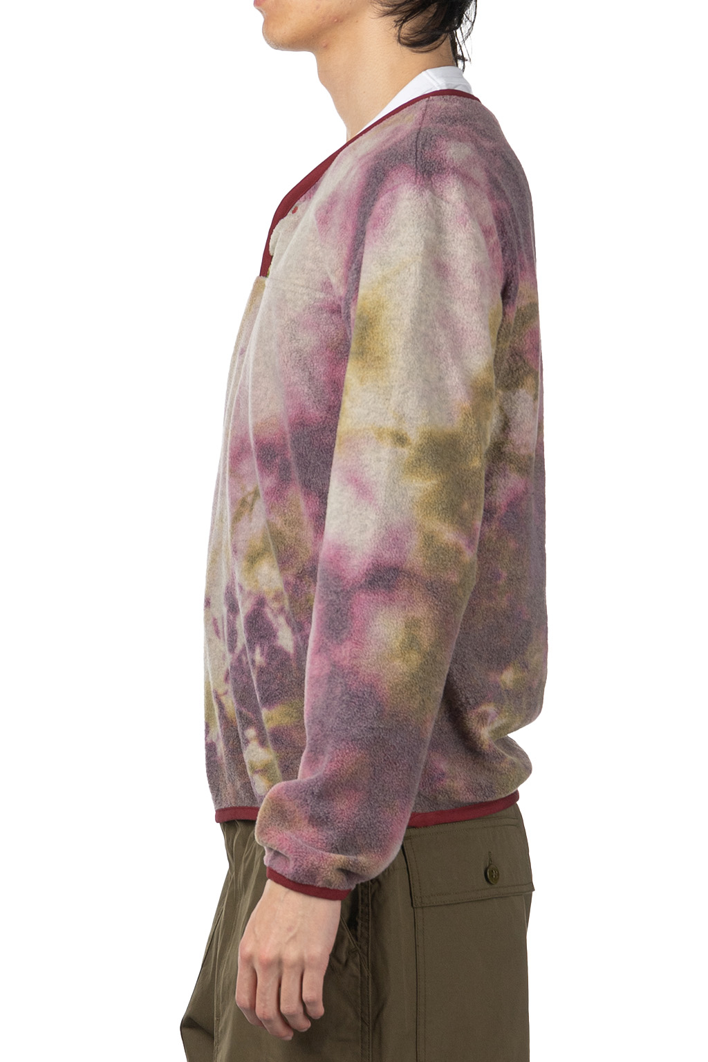 Kapital Reverse Fleece Tie Dye Packed T (ASHBURY DYED) - Khaki