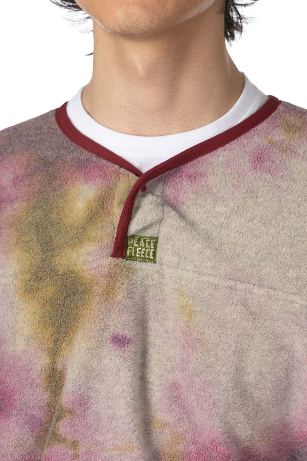 Kapital Reverse Fleece Tie Dye Packed T (ASHBURY DYED) - Khaki