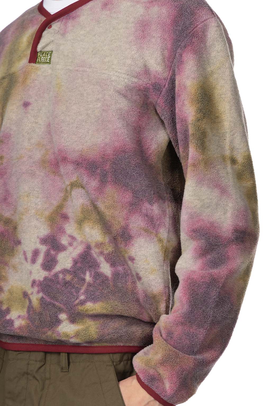 Kapital Reverse Fleece Tie Dye Packed T (ASHBURY DYED) - Khaki