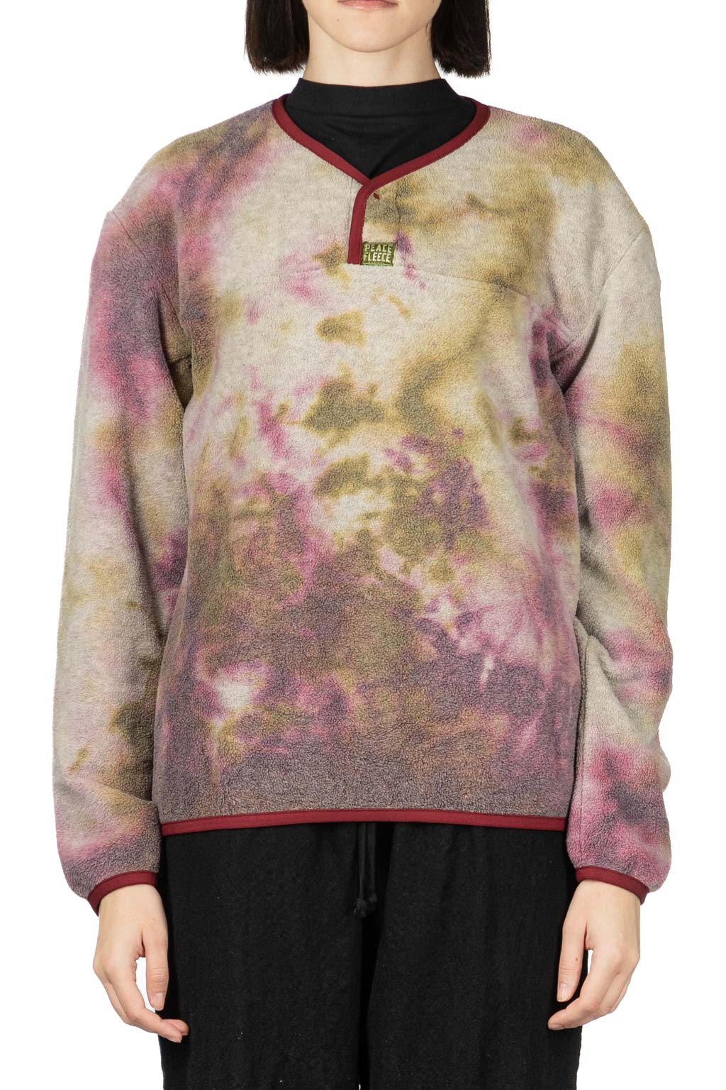 Kapital Reverse Fleece Tie Dye Packed T (ASHBURY DYED) - Khaki