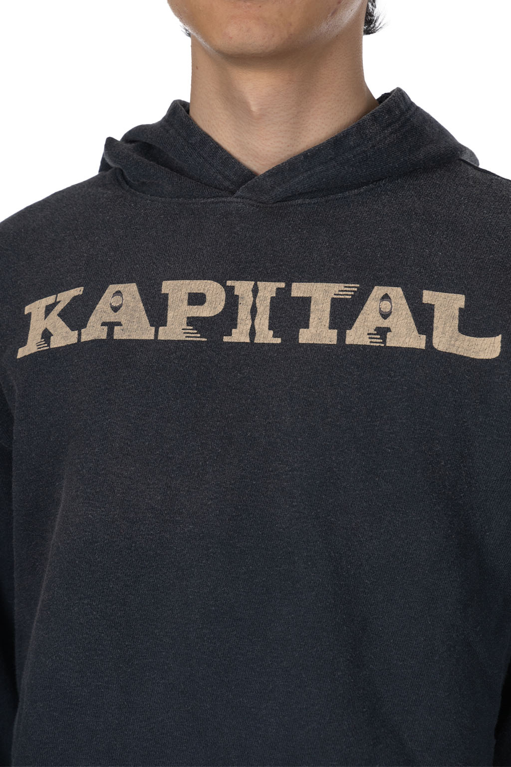 Kapital - SWT Knit Hoodie (SPEAKEASY KAPITAL) - Black