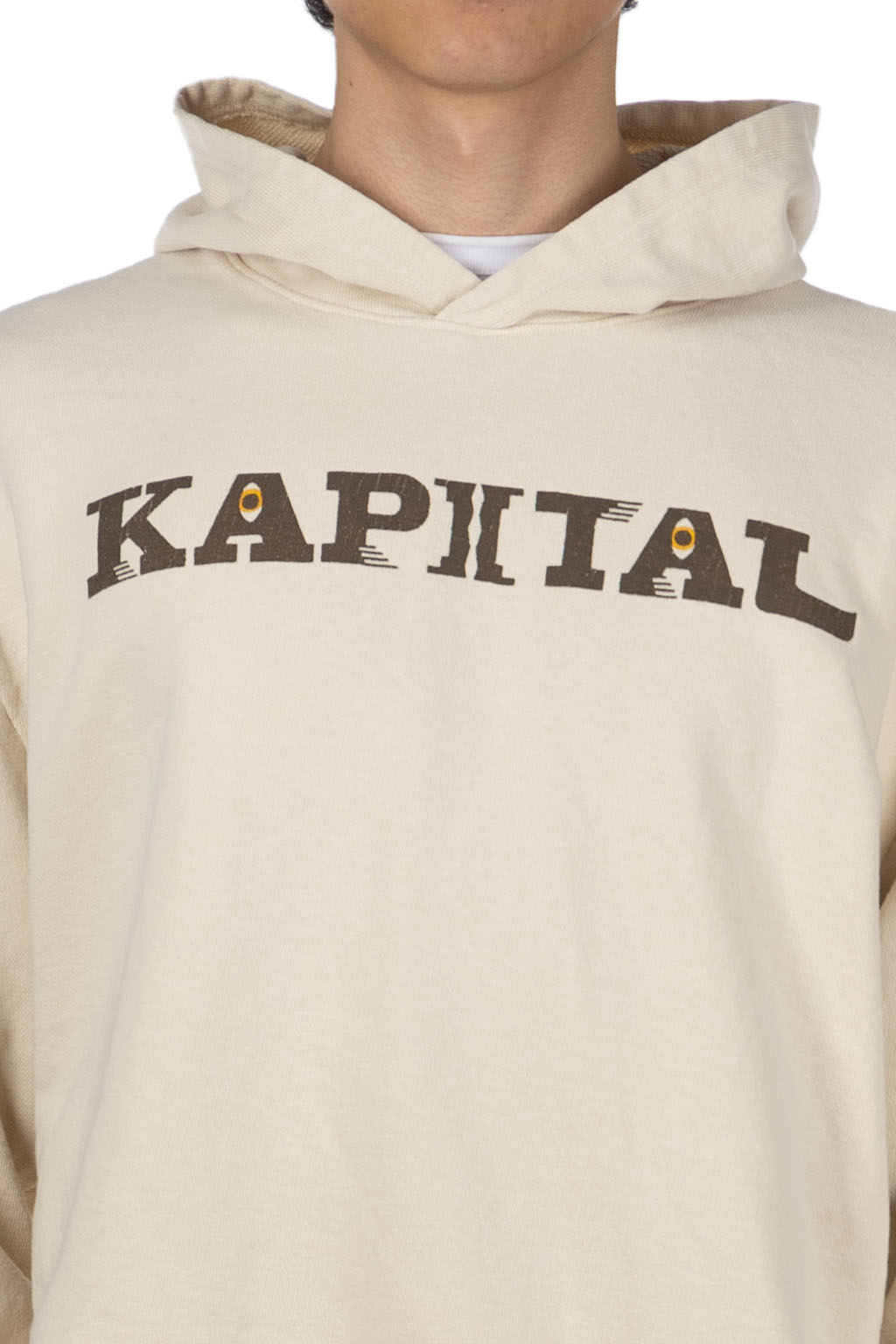 Kapital - SWT Knit Hoodie (SPEAKEASY KAPITAL) - Natural