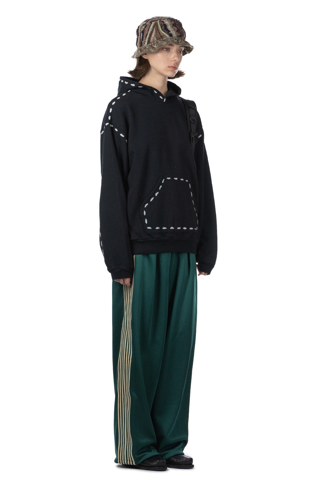 Kapital - SWT Knit MARIONETTE Hoodie - Black