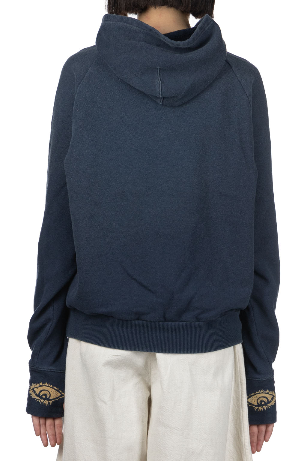 Kapital - SWT Knit Raglan Hoodie (SPEAKEASY College) - Navy