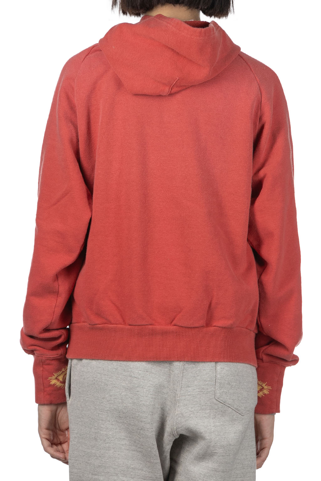 Kapital - SWT Knit Raglan Hoodie (SPEAKEASY College) - Red